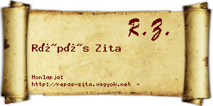 Répás Zita névjegykártya